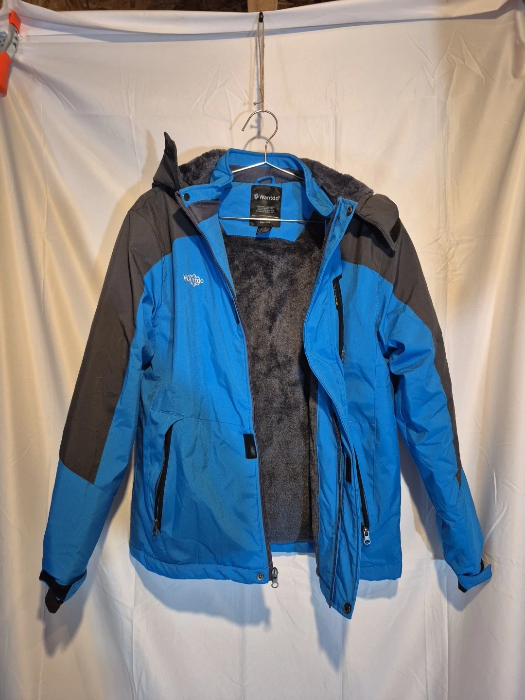 Wantdo Kid Boy's Fleeced Winter Jacket Waterproof Ski Jacket Snowboarding Hooded