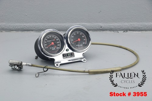 1991 Harley FXRS Low Rider DUAL Speedometer Tachometer Gauge Kit VIDEO #3955