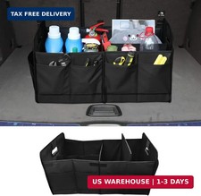 Car Trunk Organizer, 65L Collapsible Auto Storage Box Black