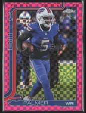 2025 Topps Chrome #31 Joshua Palmer Hot Pink X-Fractor