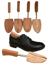 CEDAR SPLIT-TOE SHOE TREE-KEEPERS LOT of4 Rochester Shoe Tree FITS ALL,M/L-MINT!