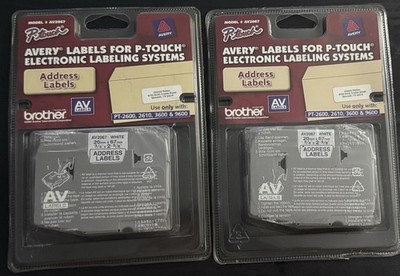 AVERY Label For P-Touch Electronic Labeling Systems~Address Labels