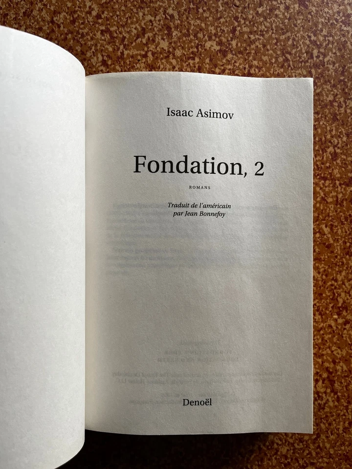 ¤ Livre SF - FONDATION 2 - 2 Romans - Isaac ASIMOV - Folio SF - 2020 - Photo 4/4