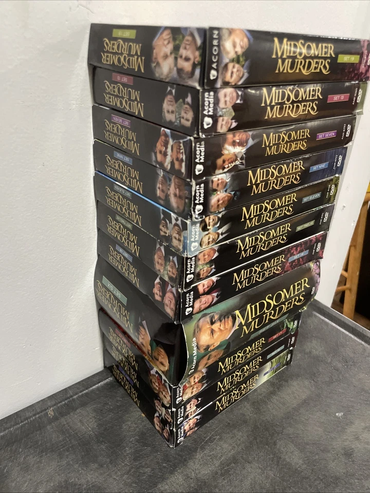 Lot of 11 Midsomer Murders DVD Box Sets Acorn Media Very Good MIX Foto 3 de 4