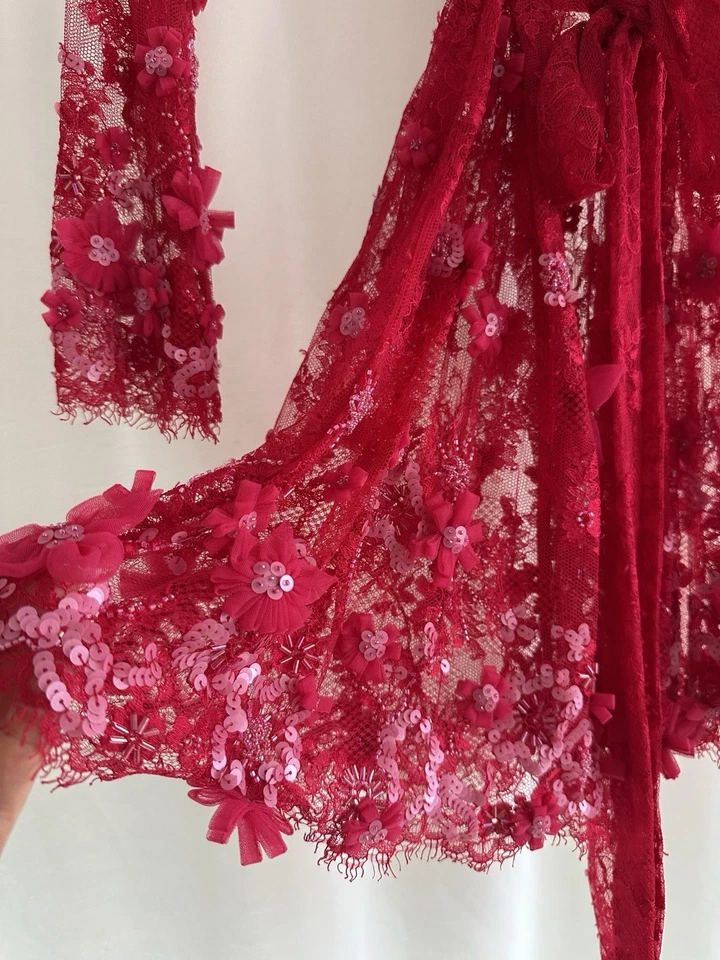 Agent Provocateur Soirée Yinka Gown Hot Pink Size 3 Medium M/L New with Tag - Image 3 of 4