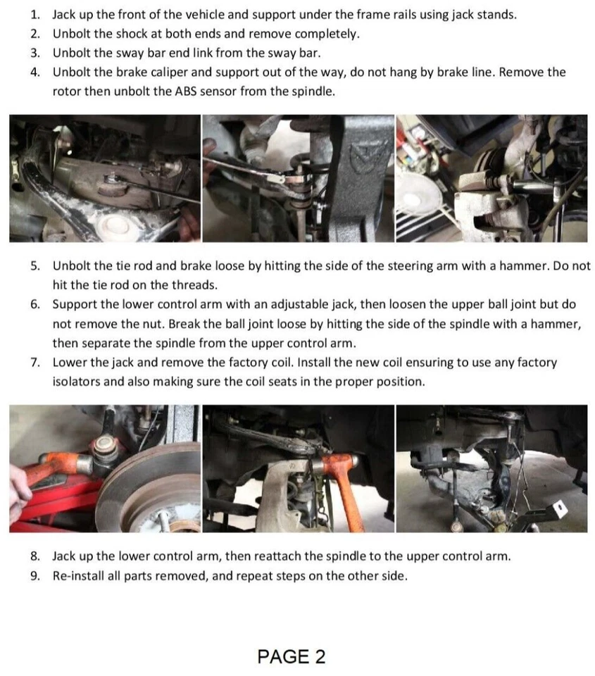 MaxTrac 2" molas de elevação dianteiras compatível com 1994–2001 Dodge Ram 1500 V6 par de bobinas 2WD - Imagem 3 de 4