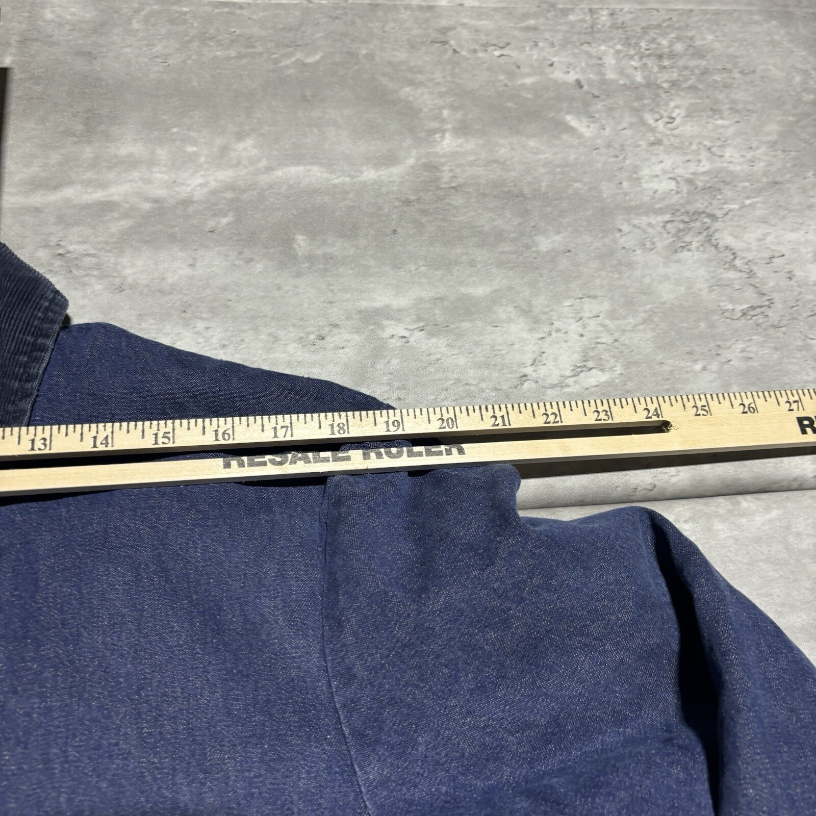 Vintage Wrangler Chore Jacket Men's 42 Blue Denim Blue Bell Blanket Lined USA*