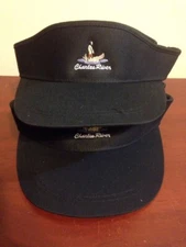 Charles River NEW Ahead Men's Tall Visors Black W Club Logo Adjustabe 