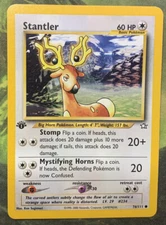 1st Edition Stantler 76/111 - Neo Genesis - Near Mint