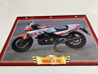 Yamaha FZ750 1985 750 FZ Card Motorcycle Passion Collection