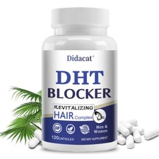 DHT Blocker with Biotin - Boosts Hair Growth Best Hair Vitamins For Women  Men