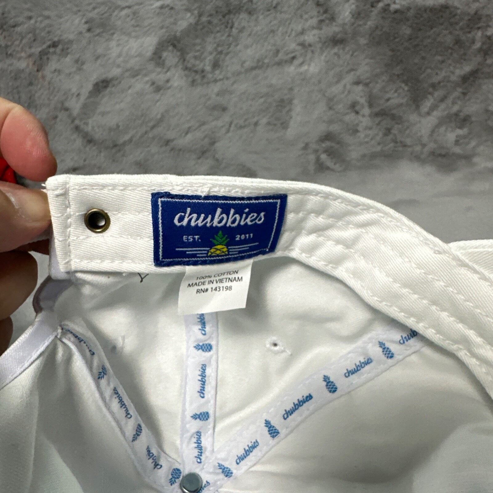 Chubbies Hat Cap White Strap Back Adjustable Outd… - image 4