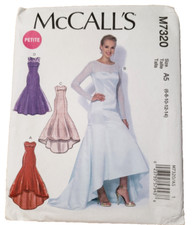 McCall's Sewing Pattern 7320 Misses Dress Bridal Evening Prom 6-14