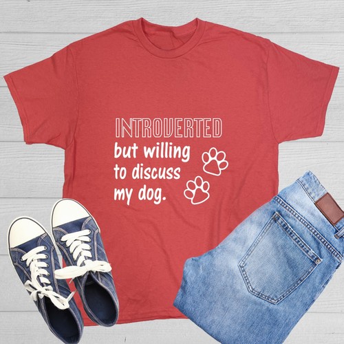 Introverted But Willing To Discuss Sarcastic Humor Graphic Novelty Funny T Shirt