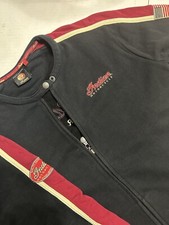 Indian Motorcycle Women's Xl Sweatshirt Jacket Full Zippered Embroidered Black