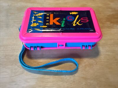 Vintage 90s Plano Mini Side Kick Fishing Tackle Box Two-Sided Bright Pink/Teal | eBay Vintage 90s Plano Mini Side Kick Fishing Tackle Box Two-Sided Bright Pink/Teal | eBay