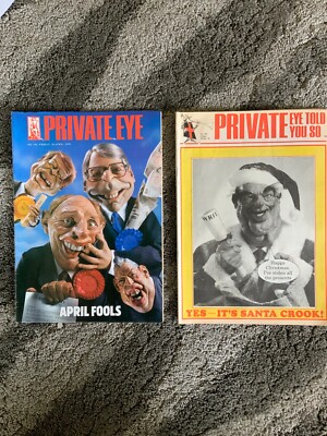 Private Eye No. 791 April 10 1992 And No. 783 Dec 20 1991 Spitting Image X 2