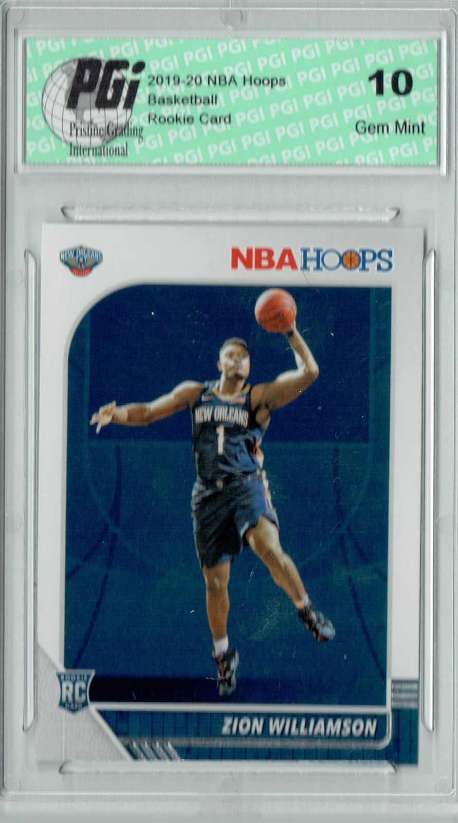 Zion Williamson 2019 NBA Hoops #258 Gem Mint Rookie Card PGI 10 | eBay