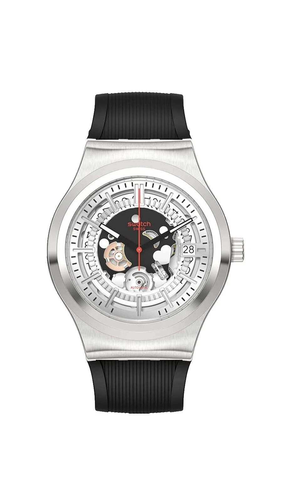 Swatch Stainless Steel Case Mechanical (Automatic) Wristwatches