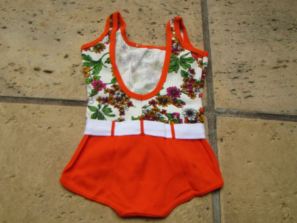 maillot de bain enfant ancien vintage taille 10 ans SERMO neuf - Photo 2/4