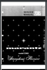Marantz Model 2385 Stereophonic Receiver Service Manual 55 pages comb bound