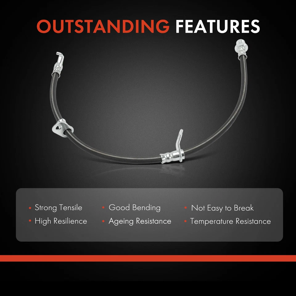 Manguera hidráulica de freno lateral derecho del pasajero delantero para Scion iQ 2012-2015 hatchback Foto 4 de 4