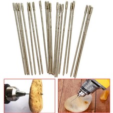 2/5/10pcs Solid Diamond Coated Drill Bits Hole Lapidary Needle For Jewelry Agat