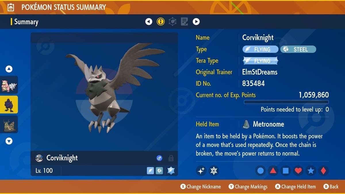 ⭐ Pokemon Scarlet and Violet ⭐ SHINY 6IV Corviknight ⭐ 💥 Samurott Raid  Ready 💥