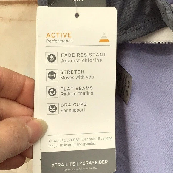 Traje de baño activo de una pieza negro/gris C9 By Champion para mujer S (4-6) Foto 4 de 4