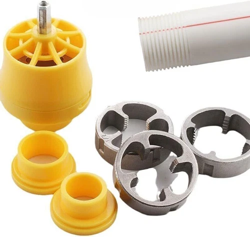 Electric Drill PVC Thread Maker Tool - Plastic Pipe Tap Die Set - Bild 1 von 7