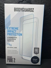 (set of 2) BodyGuardz Pure2 iPhone 11 Pro / X / XS Glass Screen Protector -Clear