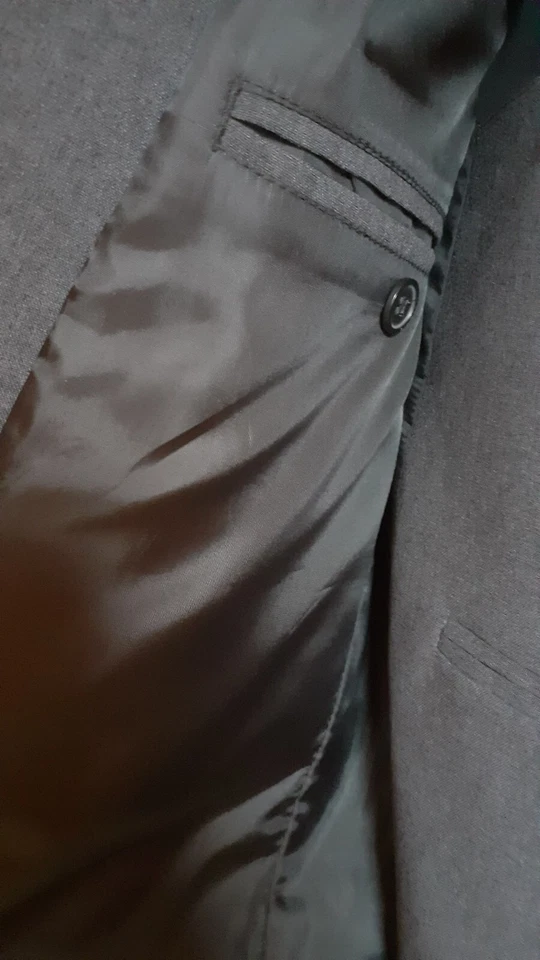 Herren Sakko mit Weste,dunkelgrau, Gr 94.canda,pflegeleicht - Bild 3 von 4