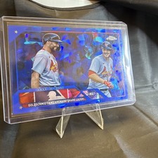 2022 Topps Chrome Sapphire Veteran Combos Goldschmidt Arenado Share Laugh