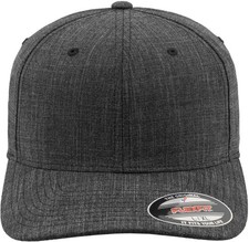 Flexfit by Yupoong Fine Melange  6277FM - Curved Peak Snapback Baseball Cap