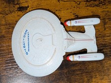 Vintage 1987 Star Trek USS Enterprise NCC-1701-D 6" Die Cast Metal Space Ship