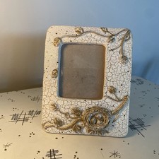 Beautiful Gold Brushed Photo Frame Rose Vine Designer Home Decor