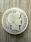 BARBER SILVER DIME COLLECTIBLE/ VG