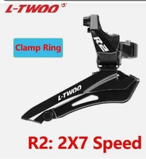 L-Twoo R2 Front Derailleur 2x7 Speed Bike Component 31.8 and 34.9 Clamp