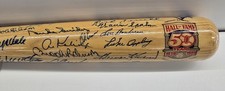 Baseball Hall of Fame Autograph Bat 46 Signatures PSA DNA