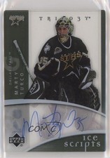 2007-08 Upper Deck Trilogy Ice Scripts Marty Turco #IS-MT Auto 1o3