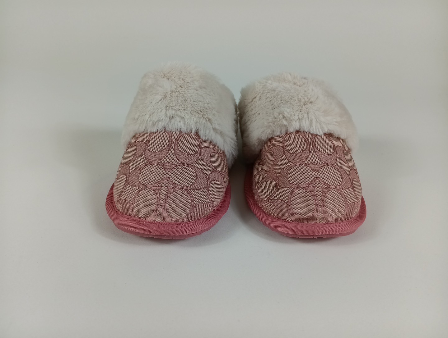 SAOLA Coach Ziva Ciabatta Firmata Jacquard Rosa Donna Taglia 6 B Suola Gomma Scarpa