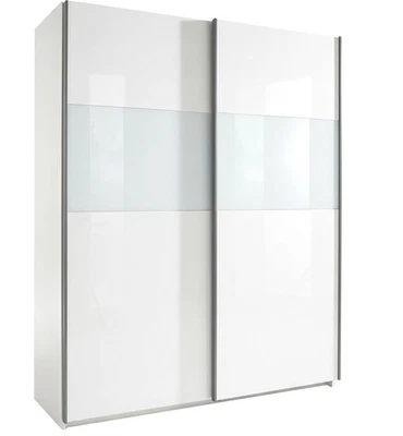 WIMEX Schwebetürenschrank Queen 6 Unités 2 Portes 180x65x198cm Blanc - Photo 1/4