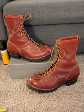 Wesco Boots Jobmaster LTT Red Sz 11.5D Old Logo EUC USA Free Shipping 