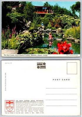Vintage John Hinde Postcard: Rock Garden, Royal Botanical Gardens, Ontario
