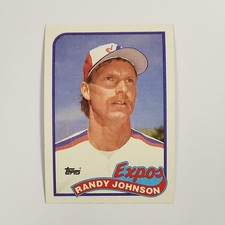 Topps 1989 Randy Johnson Montreal Expos Base Set Baseball Card #647