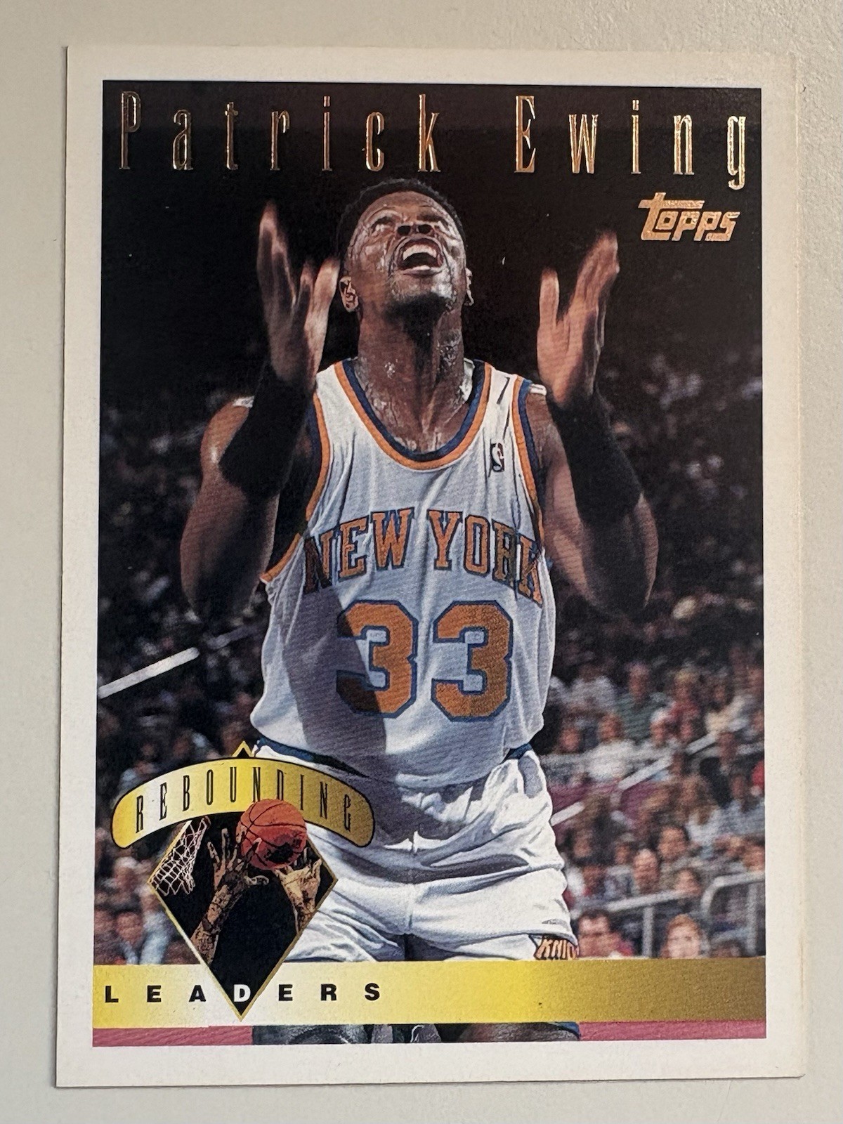 1995-96 Topps - Patrick Ewing #14 NY Knicks