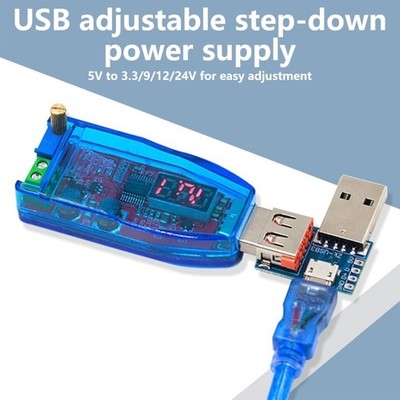 Functional USB Power Converter Power Voltages Converters For DIY &Lab Projects