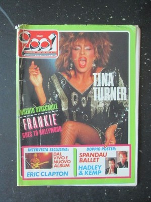 CIAO 2001 13 1985 TINA TURNER INSERTO STACCABILE - RAMAZZOTTI ERIC CLAPTON  [L7]