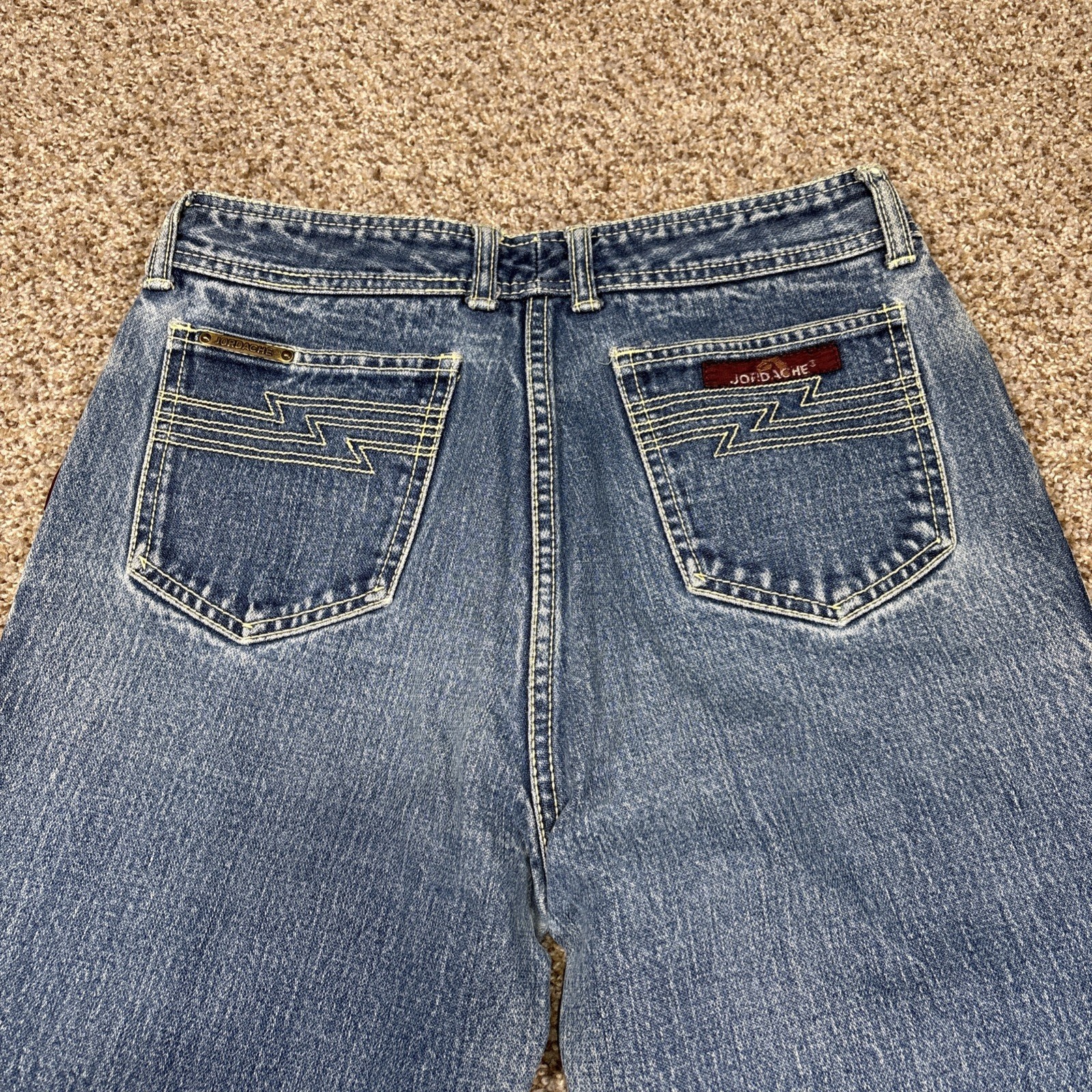 Vintage Jordache Jeans Womens 31L High Rise Hong Kong Horse Head 80s Fits 26x30 - View 16