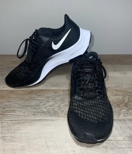 Nike Air Zoom Pegasus 37 Womens Size 7 Black White Running Shoes BQ9647-002